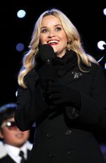 REESE WITHERSPOON at 93rd Annual National Christmas Tree Lighting in Washington 12/03/2015