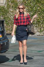 REESE WITHERSPOON in Skirt Out in Los Angeles 12/07/2015