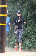 REESE WITHERSPOON Out for Jogging in Los Angeles 12/10/2015