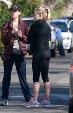 REESE WITHERSPOON Out Jogging in Pacific Palisades 12/18/2015