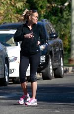 REESE WITHERSPOON Out Jogging in Pacific Palisades 12/18/2015