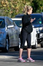 REESE WITHERSPOON Out Jogging in Pacific Palisades 12/18/2015