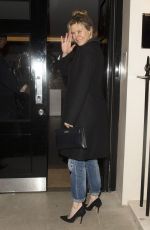 RENEE ZELLWEGER Night Out in London 12/18/2015