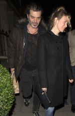 RENEE ZELLWEGER Night Out in London 12/18/2015