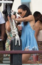 RIHANNA at The Jolly Roger Party Boat in Barbados 12/27/2015