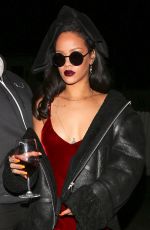 RIHANNA Leaves Giorgio Baldi Restaurant in Santa Monica 12/17/2015