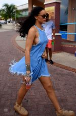 RIHANNA Out and About in Barbados 12/26/2015