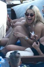 RITA ORA and DAISY LOWE in Bikinis at a Pool in Miami 12/29/2015