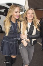 RITA ORA and LOUISA JOHNSON on the Set of X Factor in Greys 12/07/2015