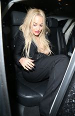 RITA ORA Arrives at China Tang Restaurnt in London 11/30/2015