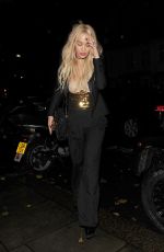 RITA ORA Arrives at China Tang Restaurnt in London 11/30/2015