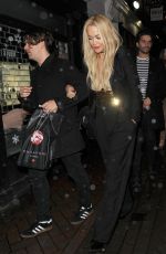 RITA ORA Arrives at China Tang Restaurnt in London 11/30/2015