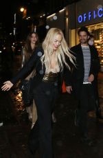 RITA ORA Arrives at China Tang Restaurnt in London 11/30/2015