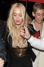 RITA ORA Arrives at China Tang Restaurnt in London 11/30/2015