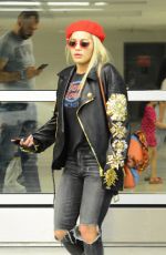 RITA ORA Arrives at Miami International Airport 12/27/2015