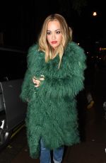RITA ORA Leaves Groucho Club in London 12/15/2015
