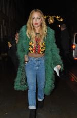 RITA ORA Leaves Groucho Club in London 12/15/2015