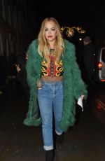 RITA ORA Leaves Groucho Club in London 12/15/2015