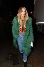 RITA ORA Leaves Groucho Club in London 12/15/2015