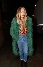 RITA ORA Leaves Groucho Club in London 12/15/2015