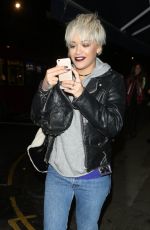RITA ORA Leaves Pizzaexpress in Notting Hill in London 12/09/2015