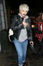 RITA ORA Leaves Pizzaexpress in Notting Hill in London 12/09/2015