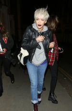 RITA ORA Leaves Pizzaexpress in Notting Hill in London 12/09/2015