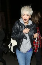 RITA ORA Leaves Pizzaexpress in Notting Hill in London 12/09/2015