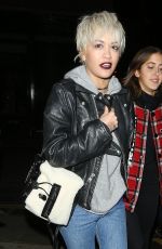 RITA ORA Leaves Pizzaexpress in Notting Hill in London 12/09/2015