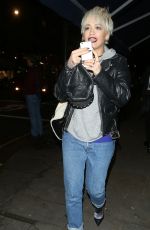 RITA ORA Leaves Pizzaexpress in Notting Hill in London 12/09/2015