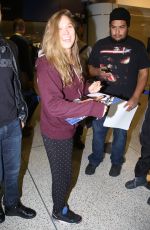 RONDA ROUSEY Arrives at Los Angeles itnernational Airport 12/12/2015