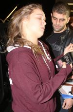 RONDA ROUSEY Arrives at Los Angeles itnernational Airport 12/12/2015