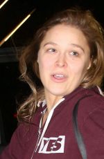 RONDA ROUSEY Arrives at Los Angeles itnernational Airport 12/12/2015