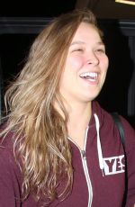 RONDA ROUSEY Arrives at Los Angeles itnernational Airport 12/12/2015