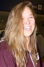 RONDA ROUSEY Arrives at Los Angeles itnernational Airport 12/12/2015