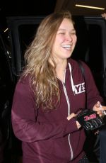 RONDA ROUSEY Arrives at Los Angeles itnernational Airport 12/12/2015