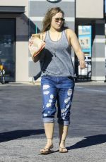 RONDA ROUSEY Gets a Drink from a Starbucks in Los Anfgeles 12/20/2015
