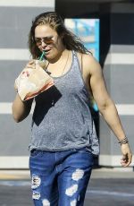 RONDA ROUSEY Gets a Drink from a Starbucks in Los Anfgeles 12/20/2015