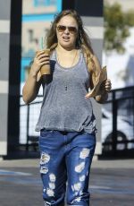 RONDA ROUSEY Gets a Drink from a Starbucks in Los Anfgeles 12/20/2015