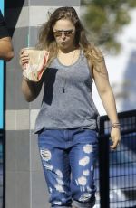 RONDA ROUSEY Gets a Drink from a Starbucks in Los Anfgeles 12/20/2015