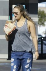 RONDA ROUSEY Gets a Drink from a Starbucks in Los Anfgeles 12/20/2015