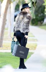 ROSIE HUNTINGTON-WHITELEY Out Shopping in Beverly Hills 12/18/2015