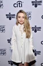 SABRINA CARPENTER at Musicians on Call Rock the Room Tour in West Hollywood 12/01/2015