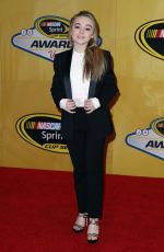 SABRINA CARPENTER at Nascar Sprint Cup Series Auto Racing Awards in Las Vegas 12/04/2015