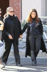 SALMA HAYEK and Her Mother Diana Jimenez Medina Out in Beverly Hills 12/15/2015