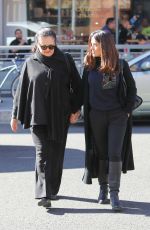 SALMA HAYEK and Her Mother Diana Jimenez Medina Out in Beverly Hills 12/15/2015