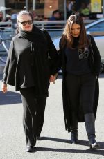 SALMA HAYEK and Her Mother Diana Jimenez Medina Out in Beverly Hills 12/15/2015