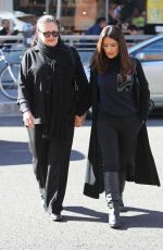 SALMA HAYEK and Her Mother Diana Jimenez Medina Out in Beverly Hills 12/15/2015
