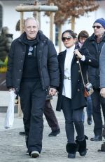 SALMA HAYEK ut in Gstaad, Switzerland 12/27/2015