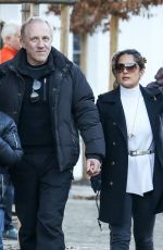 SALMA HAYEK ut in Gstaad, Switzerland 12/27/2015